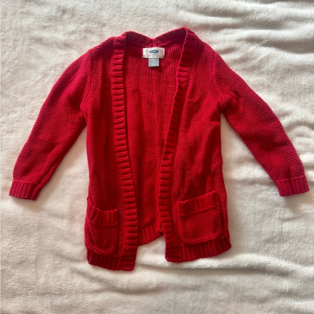 Old Navy Vibrant Red Knit Sweater